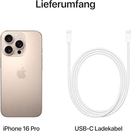 Apple iPhone 16 Pro, 128GB, Titane sable (Reconditionné) - 6