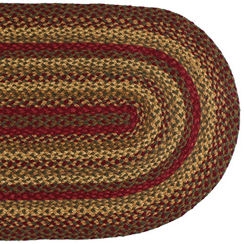 Ihfhomedecorcinnamonpremiumbraidedcollectionprimitiverusticfarmhousejutecotton30daysriskfreeaccentrugdoormatwinenaturalandshadeofbrowns27x48oval  Urban Country Home Decor Ihf home decor cinnamon premium braided collection primitive rustic farmhouse jutecotton 30 days risk free accent rugdoor mat wine natural and shade of browns 27×48 oval  urban country home decor
