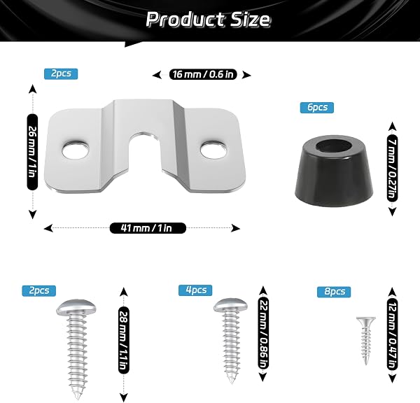 CyeeLife Lot de 2 Supports muraux pour Cible de fléchettes en Acier, Accessoires de Fixation à Suspendre - 2