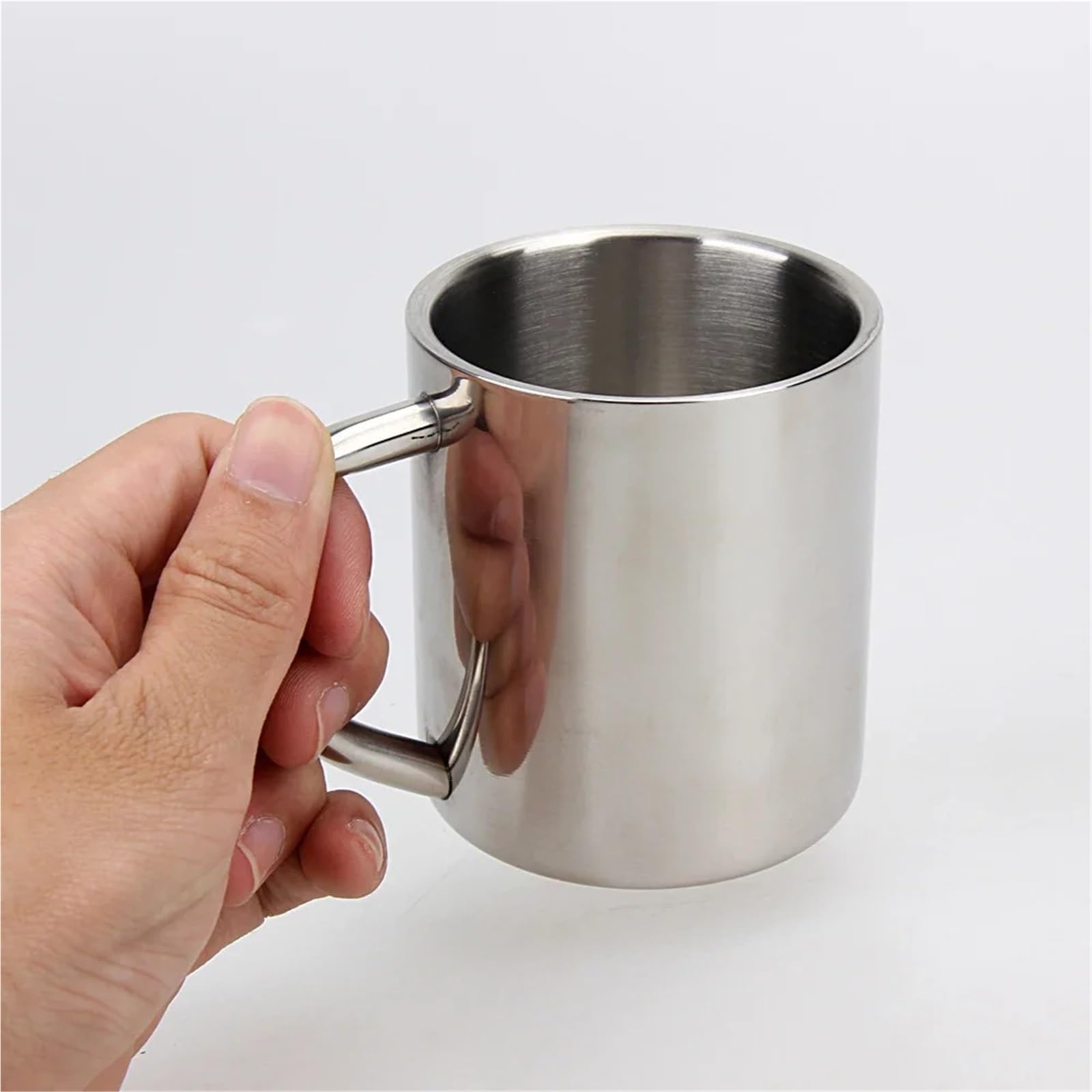 Saftbecher 2 Stück Edelstahl-Kaffeetasse, doppelwandig, isoliert, Bierkrug, Tee, Milch, Wasser, Saft FüR Restaurants Geburtstag