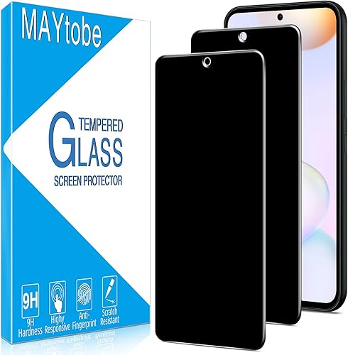 Miniatura 7 de MAYtobe Paquete de 2 protectores de pantalla diseñados para Samsung Galaxy A54 5G, vidrio templado, antiarañazos, sin burbujas, fácil de instalar