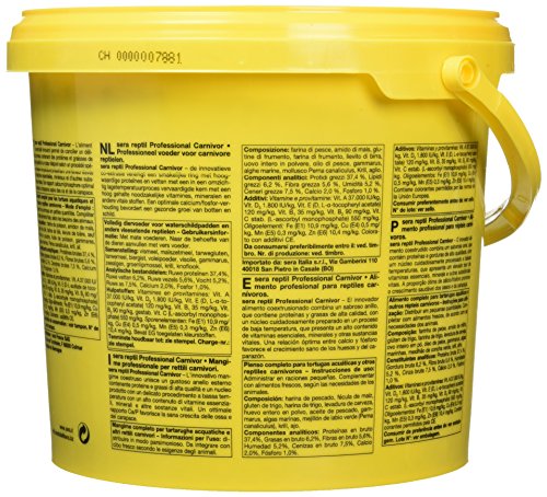sera reptil professional carnivor nature 3,8 L (1,12 kg) | nourriture pour tortues aquatiques 3.800 ml 1.120 g | sans colorant ni conservateur 3.800 ml 1.112 g - Afbeelding 4