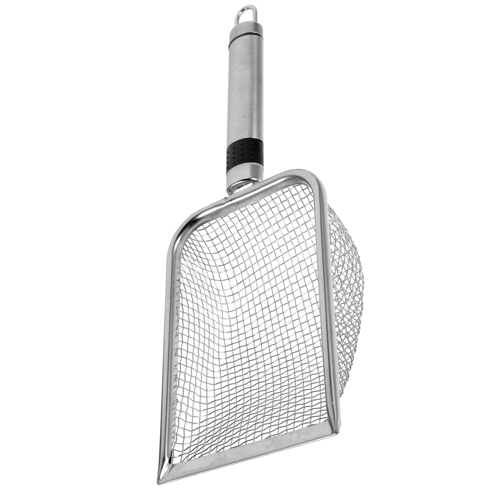 HEMOTON Metal Filter Tool Beach Shovel for Shelling Backyard and Gardening Stainless Steel Mesh