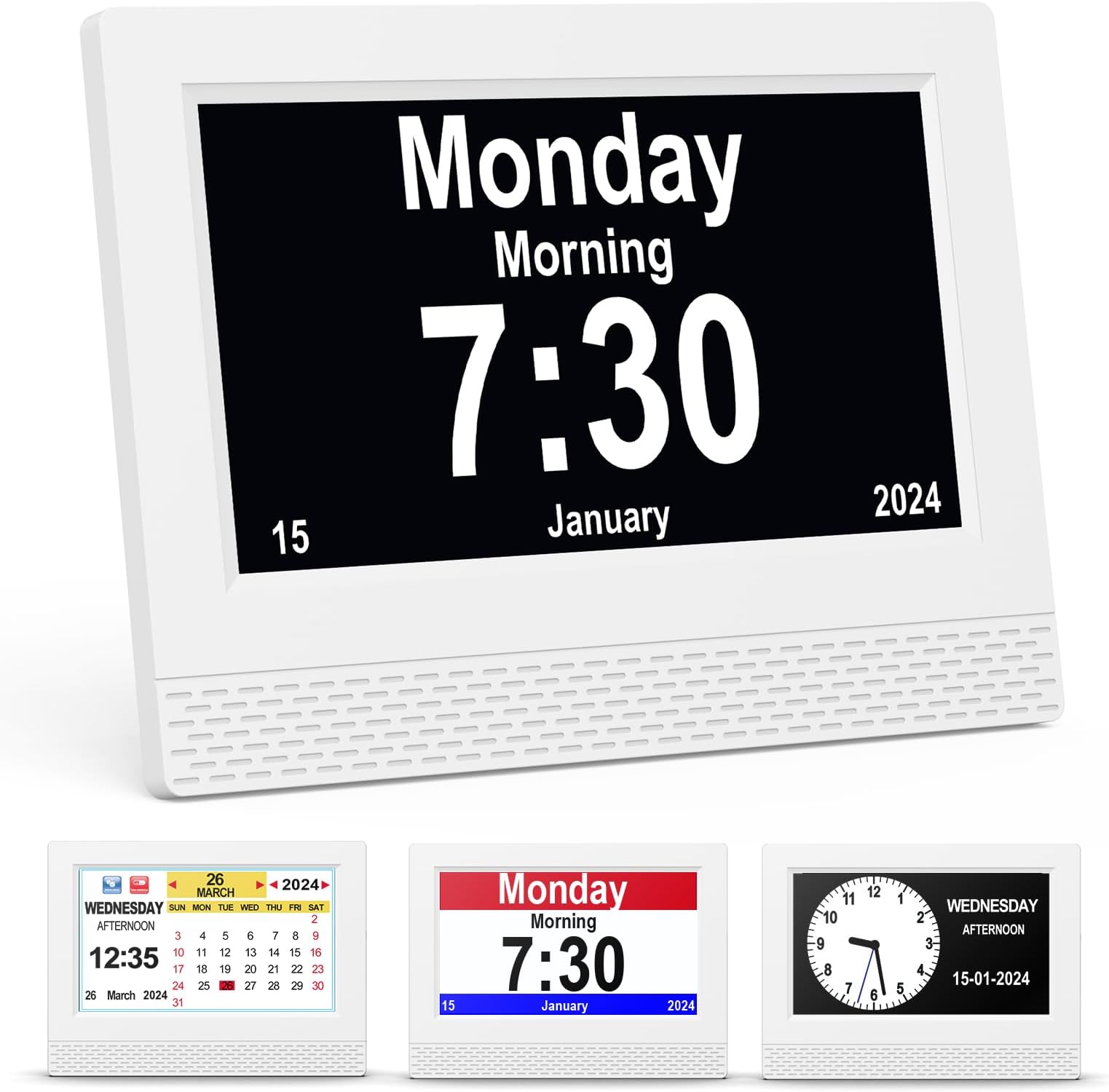 Relish Day Dementia Clock with Daily Task Manager, HD Large Screen