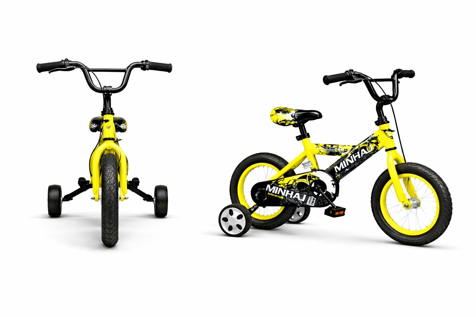 Minhaj Sport 12 BMX Bicycle, 12-Inch Wheels, Yellow Blue Red Pink