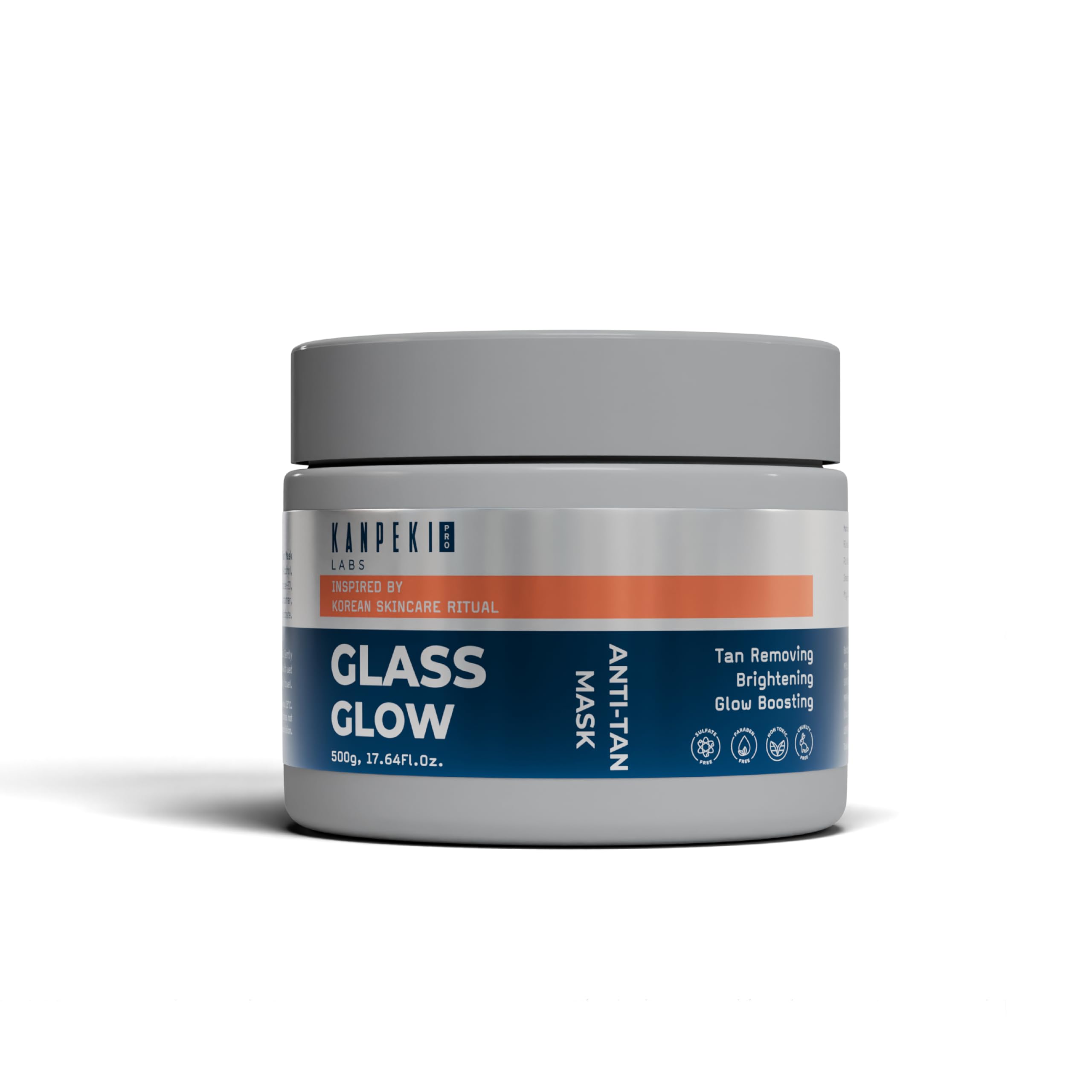 Kanpeki Glass Glow Korean Anti-Tan Face Mask | Rice Flour, Kojic Acid & Honey | Reduces Tan, Brightens Skin Tone & Boosts Natural Glow | Hydrating & Soothing Face Mask for All Skin Types | 500g-image-30