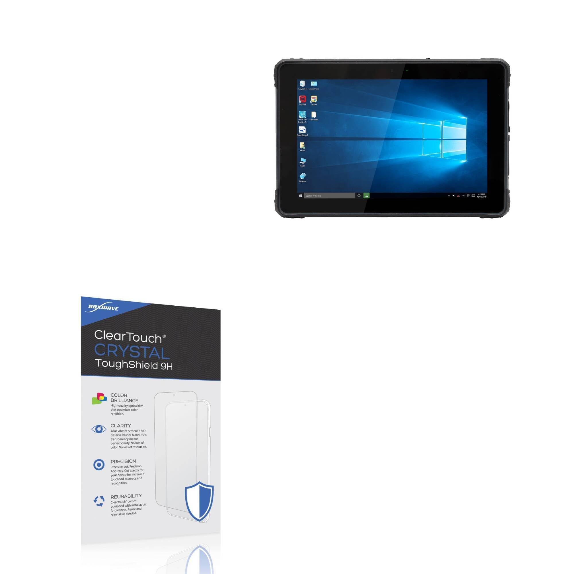 BoxWave Screen Protector Compatible With Unitech TB110 - ClearTouch Crystal ToughShield 9H (2-Pack), Clear 9H Tough Flexible Film Screen Protector