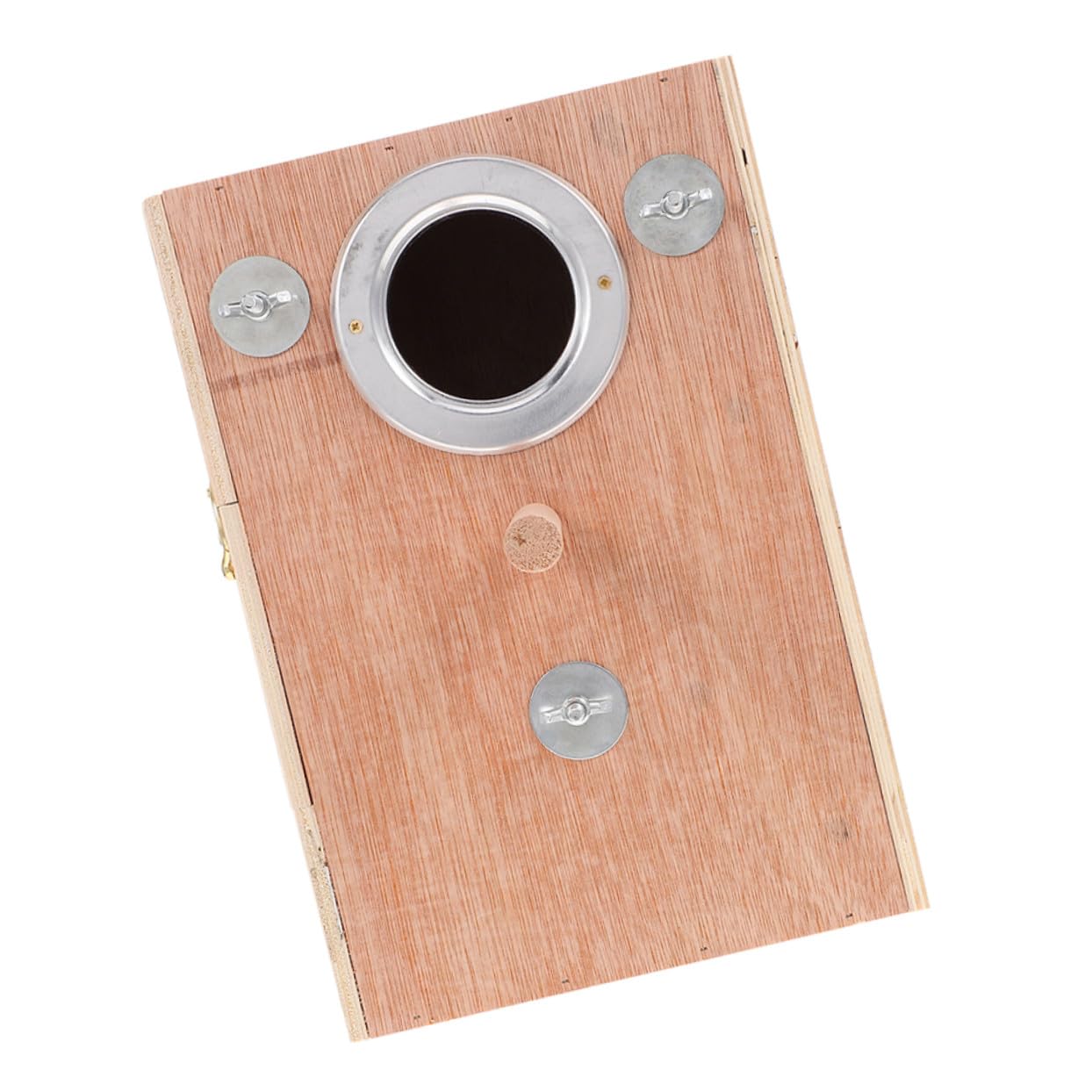 Caja Nido Madera Natural con Perchero para Cría de y Periquitos y Estable para Reproducción Exteriores para Agapornis y Conure