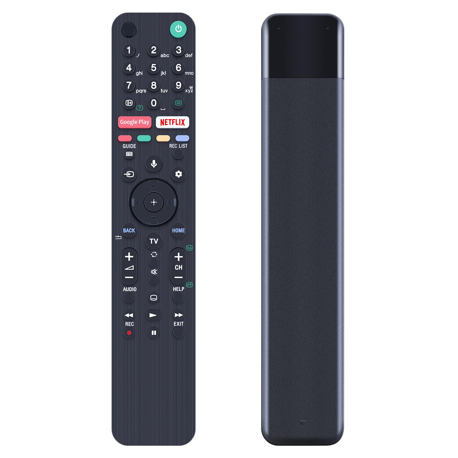 GOUYESHO RMF-TX500E Voice Replacement Remote Control Sutible for Sony Smart TV KD-55XG8577 KD-55XH9005 KD-55XH9505 KD-65XG8596 KD-65XG9505 KD-65XH9288 KD-75XG9505 with Netflix and Google Play Buttons