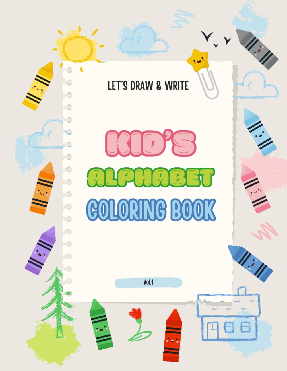 Alphabet Adventure: Fun Writing & Coloring Book for Kids