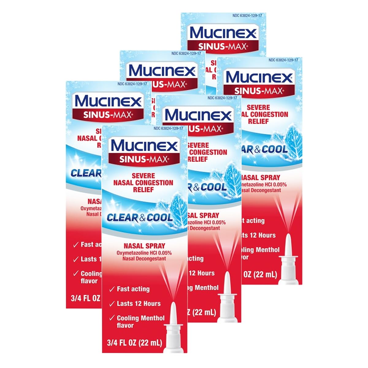 Mucinex Sinus-Max Clear & Cool Sinus/Nasal Spray Decongestant, 0.75 Fl Oz — Amazon image 16