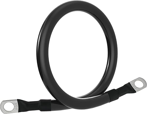 Miniatura 6 de Cable de batería de 4 AWG calibre 4 AWG, cables inversores de batería de cobre puro con terminales de 38 pulgadas en ambos extremos, juego de cables
