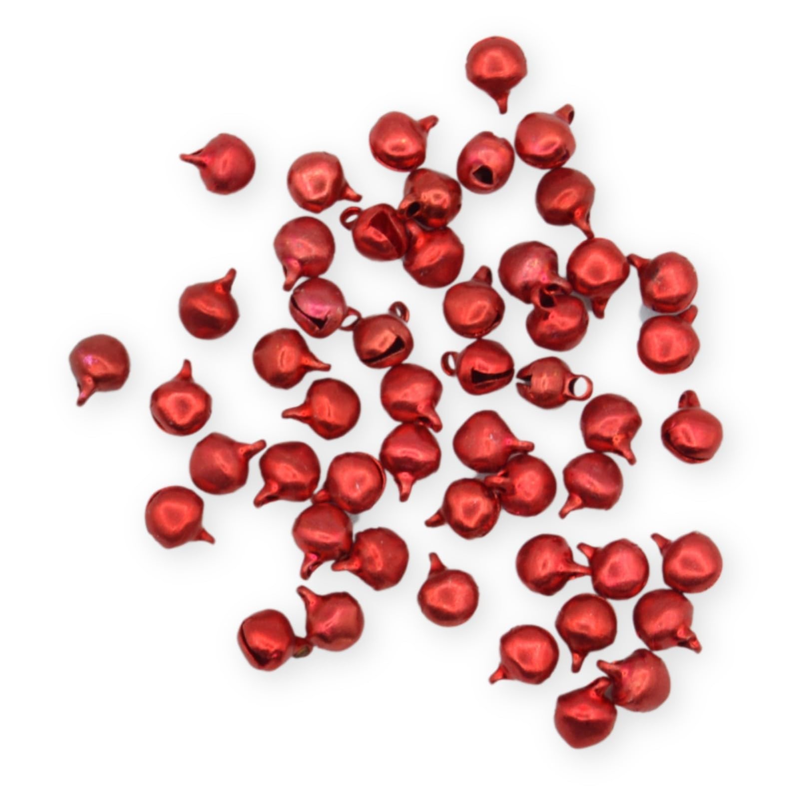 celloexpress 6mm Red Jingle Bells - Mini Christmas Craft DIY Festive Decorations Gift Wrap (Pack of 100) — image 1