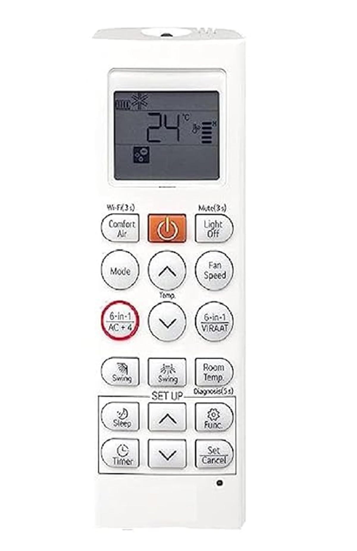 VHM Ac Remote Compatile for LG 1.5 Ton 5 Star AI+ Dual Inverter Wi-Fi Split AC Remote Super Convertible 6-in-1 Cooling RS-Q19PWZE, White-picture-10