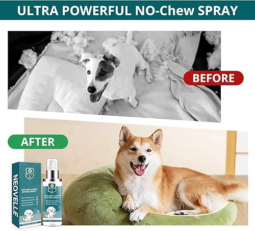 Miniatura 5 de Spray amargo de manzana para que los perros dejen de masticar, el espray disuasorio para perros protege eficazmente la seguridad de muebles,