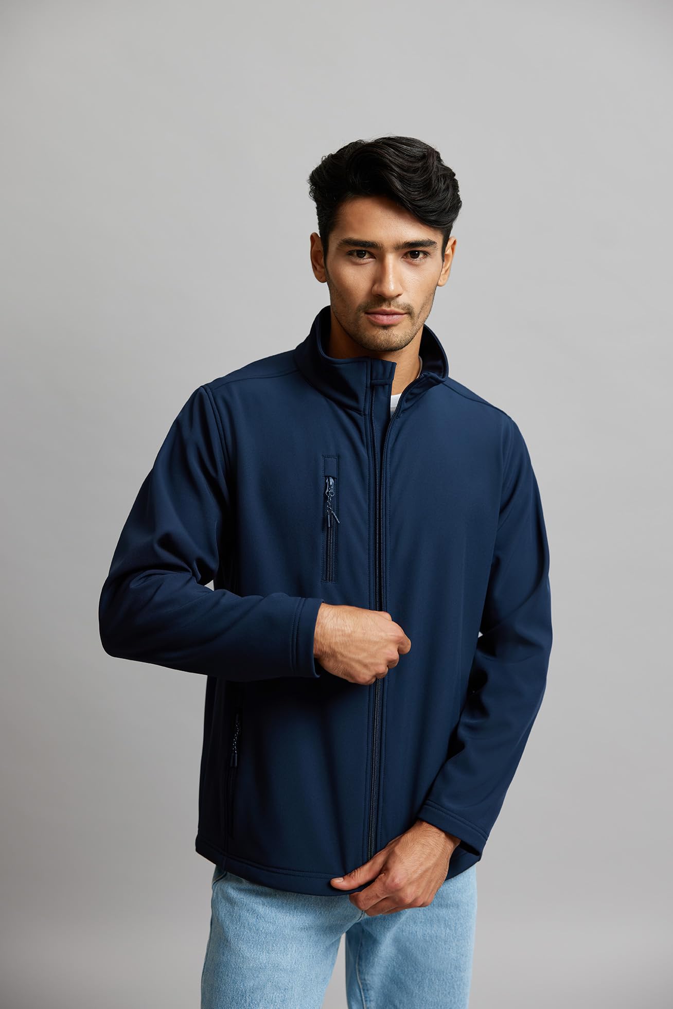 Mukua Rickmond Veste softshell unisexe, couleur bleu marine, taille M, Bleu marine (Deep Navy), M