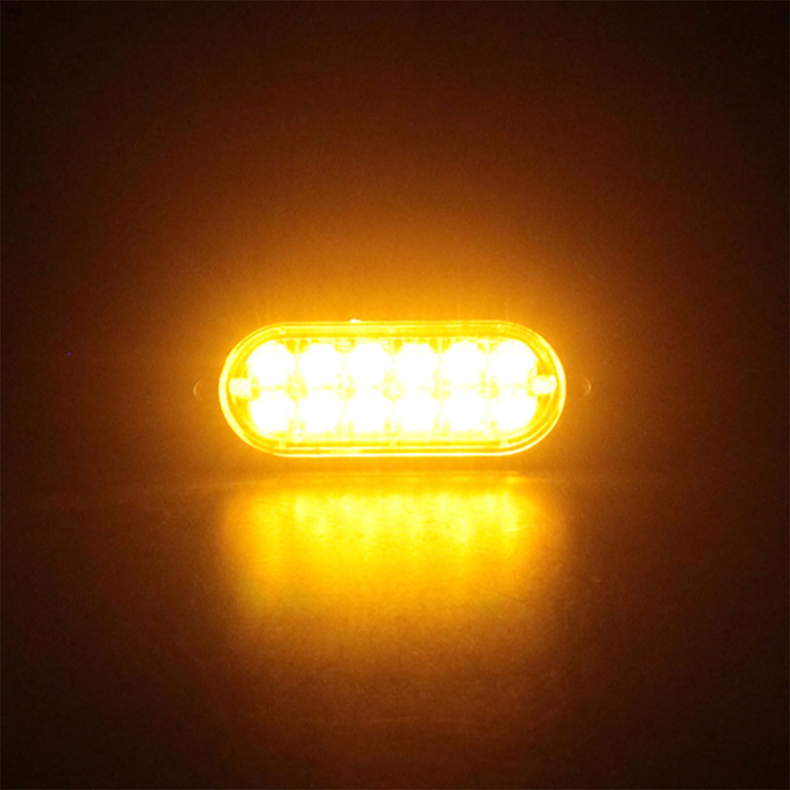 トラックマーカーランプ Amazon | 24V 12V LEDトラックマーカー アンバー 橙 ストロボ内蔵 デイ