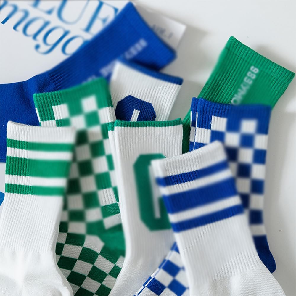 skarpetka Gekamde katoenen lange sokken 5 paar halfhoge sokken Sportlange basketbalsokken Unisex vloersokken Comfortabele hoge sokken Wygodne dopasowanie