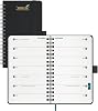 BEZEND Pocket Planner 2025-2026 Weekly with 2 Columns, 18-Month Academic Calendar Jul 25-Dec 26, Life Work App., Storage Pocket, Pen Holder, PU Leather Softcover 3.5 x 6 Spiral - Black