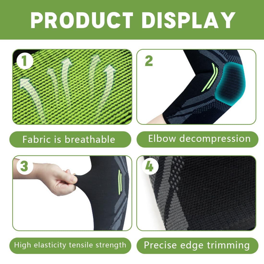 1 Pièce Coudière De Compression, Adaptée Aux Hommes Et Femmes, Coudière Sportive Pour Tennis, Gym, Crossfit Et Golf, Coudière Musculation