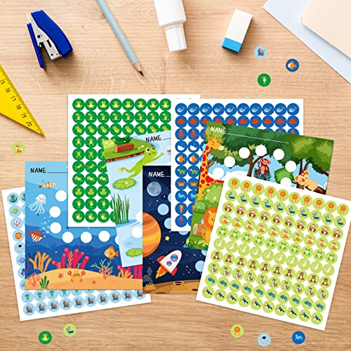 140Pcs Incentive Charts Sticker For Classroom Reward Chart For Kids Behavior, Potty Training Chore Chart For Toddlers Boys, Girls Class Teaching Or Home Using(4 Designs- Ponds Forests Sea Space) #TOP3