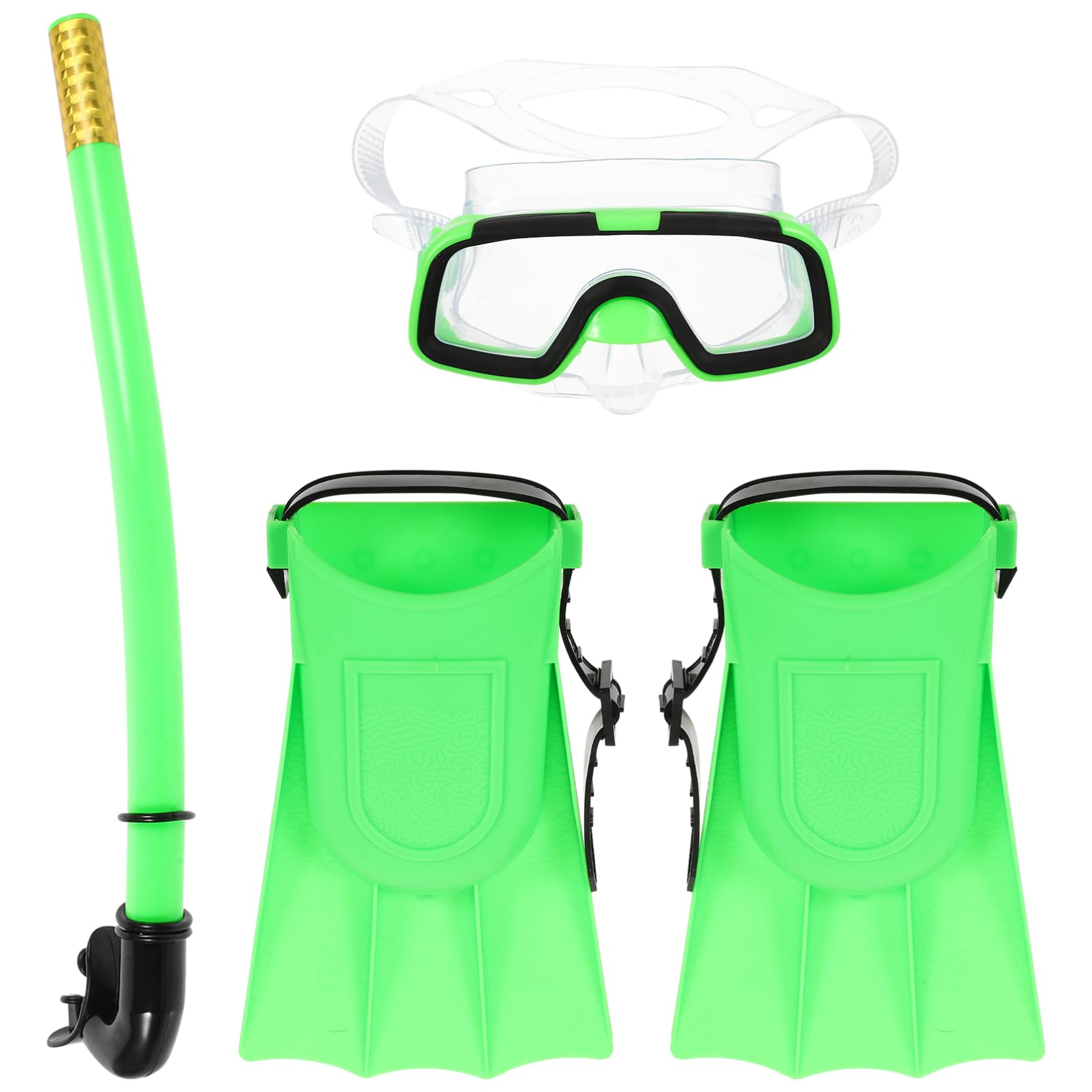 KICHOUSE 1 Set Child Snorkeling Mask Set and Fins Durable Snorkeling Gear for Boys and Girls