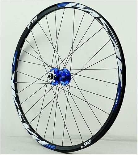 Miniatura 2 de Juego de ruedas para bicicleta de montaña, ruedas de 2627.529 pulgadas, rueda de rodamiento sellada con freno de disco de aleación de 7-12