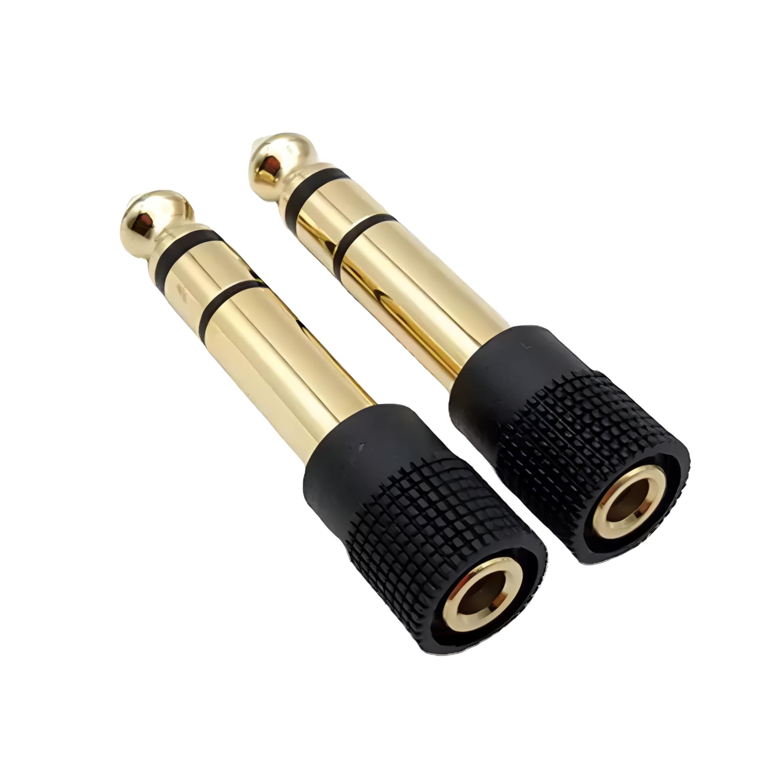 HKeCART 3.5 mm Female to 6.5/6.35 mm Male Plug Stereo Audio Jacked Adapter Converter Headphone Mic Connector - Set of 2 Pieces-image-6