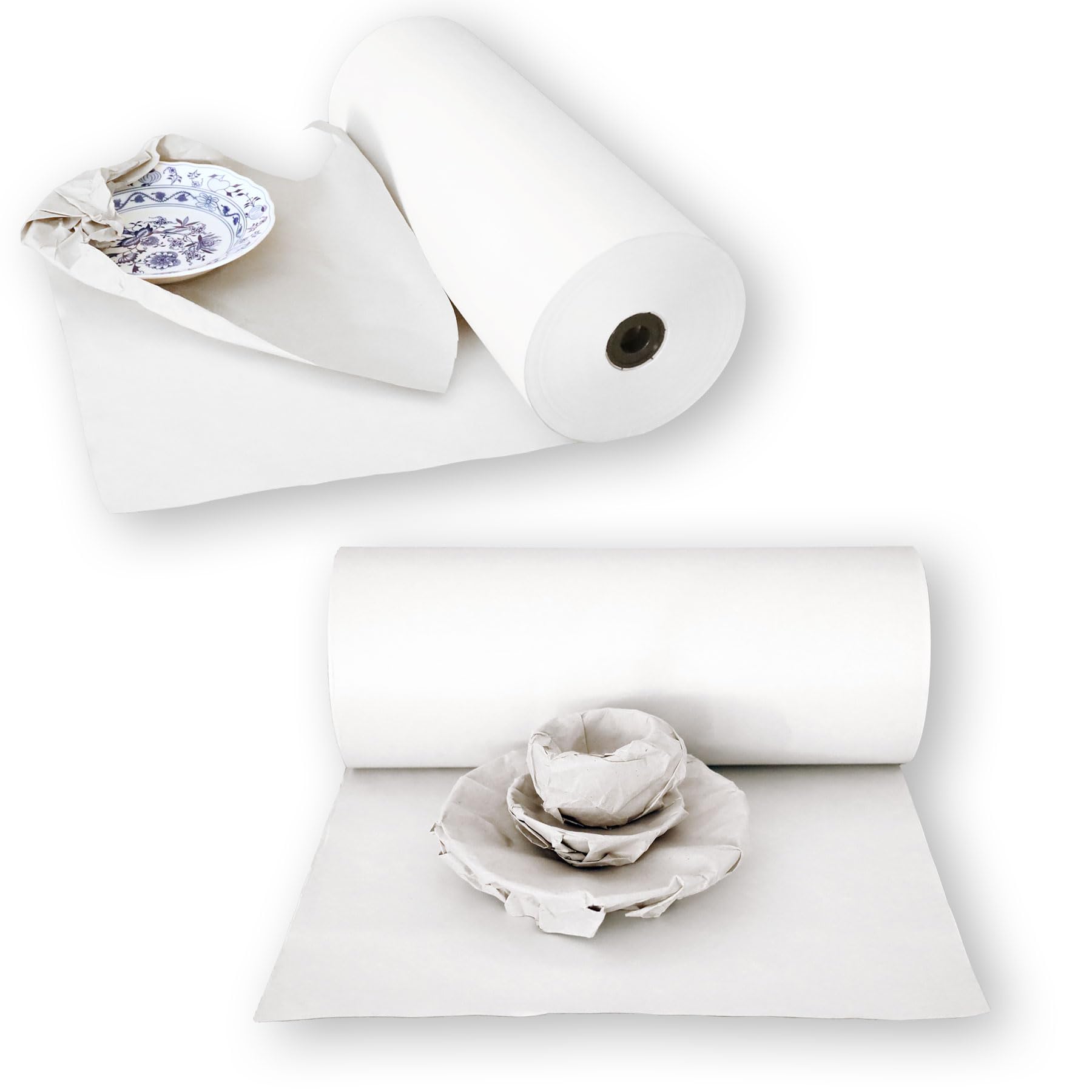 2 Rollen Schrenzpapier 100cm | 20kg/Rolle | Lettura Schrenz | als Einwickel- bzw. Knüllpapier | preiswerter und umweltbewusster Polsterschutz | vielseitiges Verpackungspapier | FSC zertifiziert