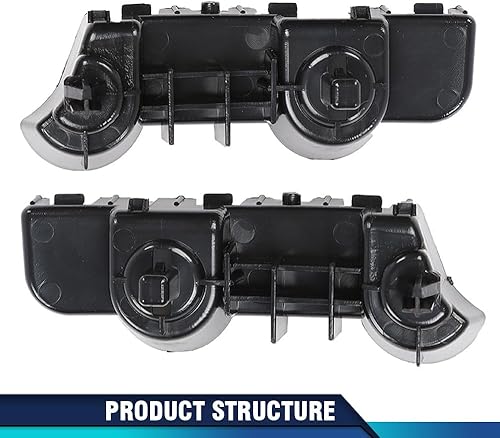 Miniatura 3 de PIT66 Juego de 2 soportes de parachoques delantero, izquierdo y derecho, compatible con Nissan Maxima Sedan 2009-2015, lado delantero izquierdo y