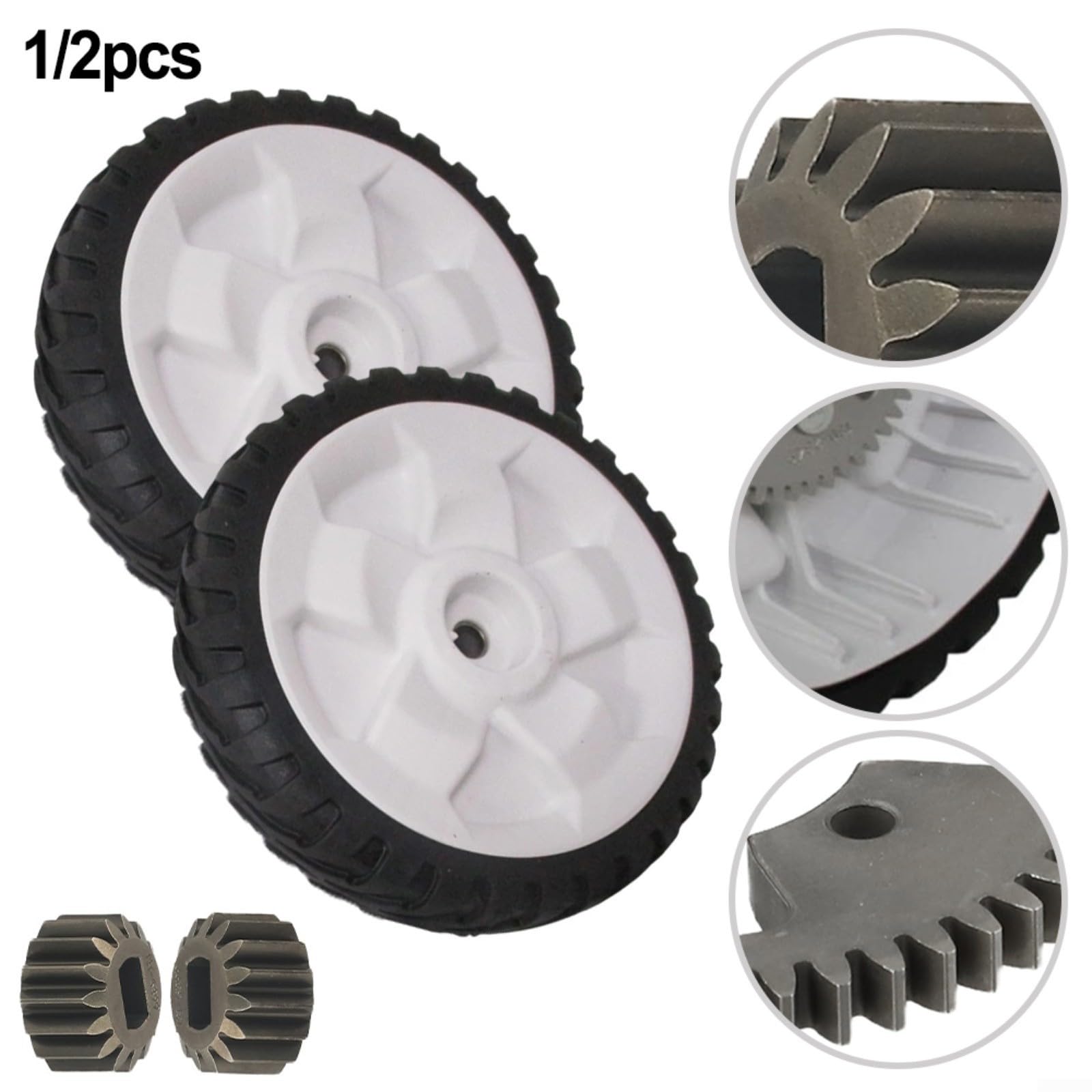 FACAIIO Kit ingranaggi ruota e pignone tosaerba 20332 20333 20334 20337 20338 20372 20373 20374 20955 20956 20958, 137-4835 131-5399 (2 pezzi)