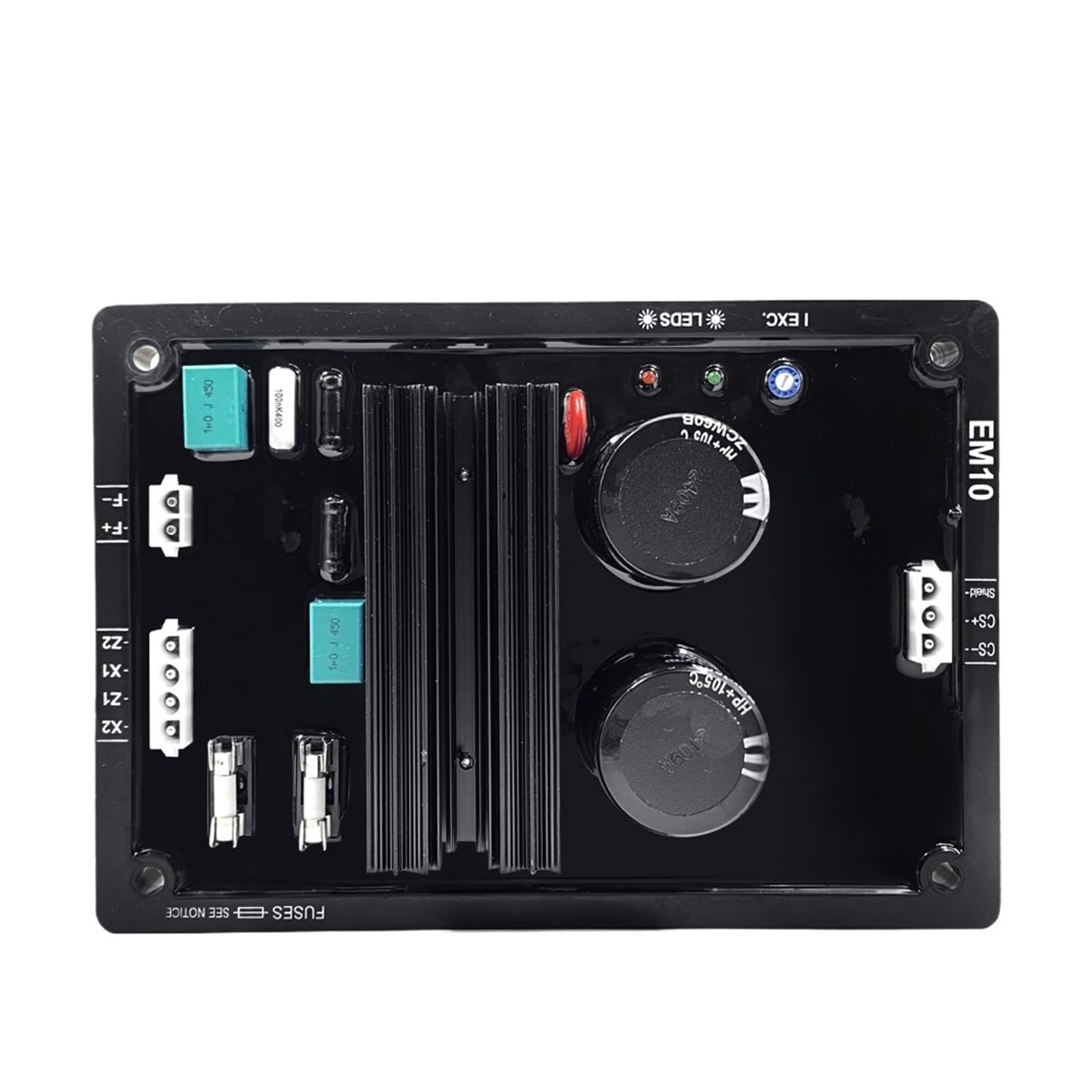 GQSHEIIRU 1pcs EM10 AVR 398-7247 Diesel Generator Set Automatic Voltage Regulator Parts Accessories