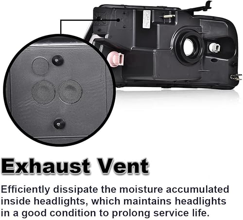 Miniatura 6 de G-PLUS Conjunto de faros delanteros, compatible con Ford F150 2004-2008Lincoln Mark LT 2004-2008 (no compatible con modelos de camas F150