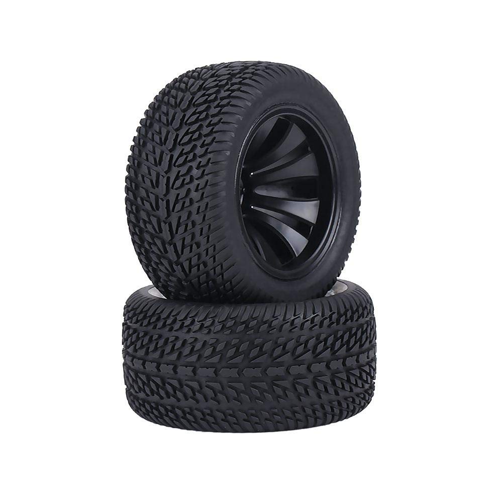 2Pcs/Set 1/12 Rubber Racing Car Tyre Tires & Plastic Hubs Wheel Rims for 1:12 RC Car Racing Car RC Spare Parts Wheel Tire