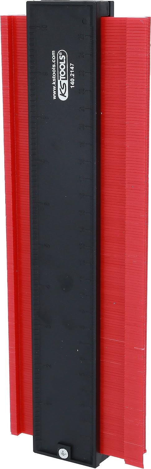 KS Tools 140.2147 Galgas para contornos, 280 mm | Rango de medición 0 - 250 mm, longitud 280