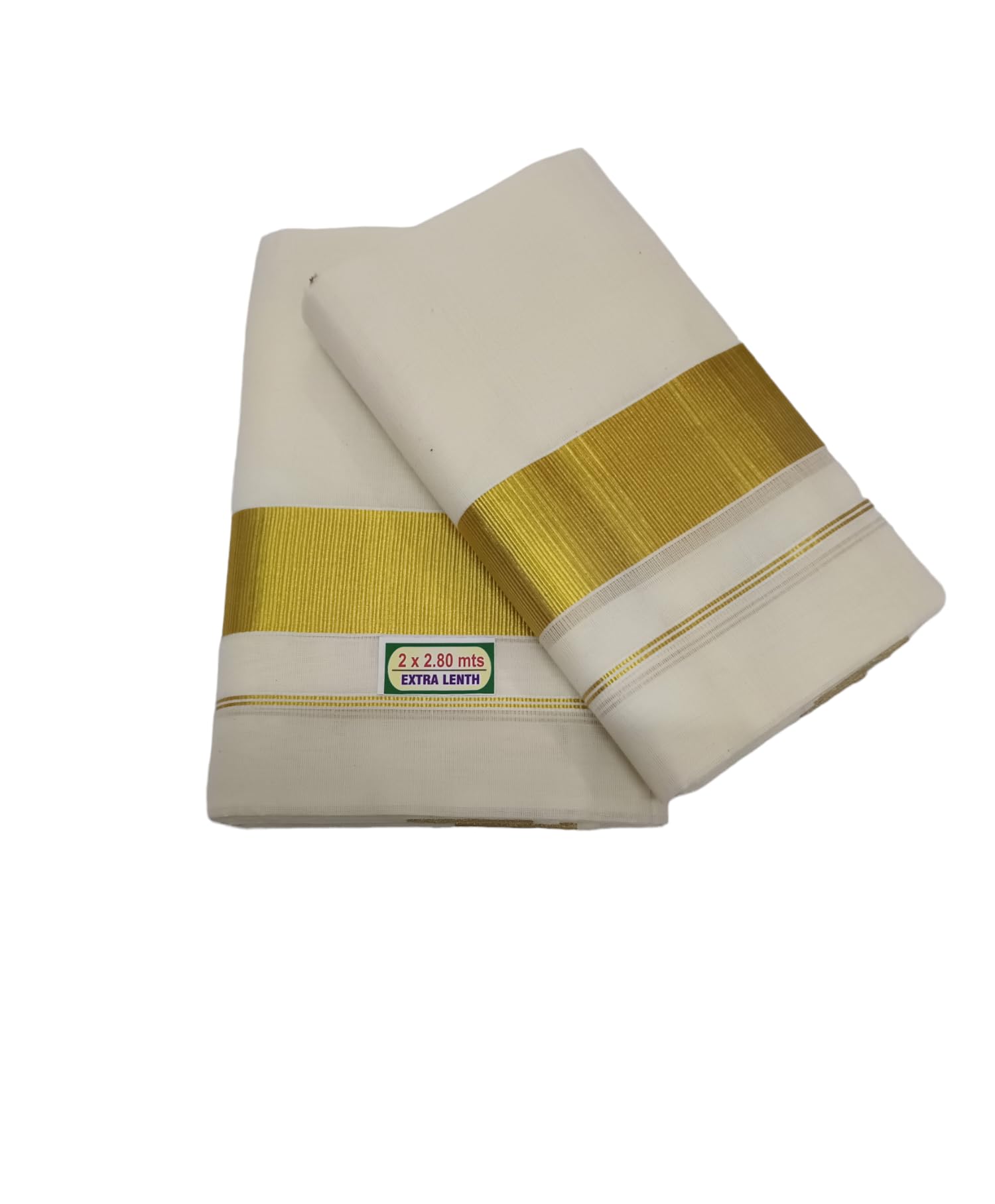 skt shree kalaivani textile SKT Light Kasavu Single Set Mundu 2.00x2.80 Meter With Fancy Gold Border-picture-20