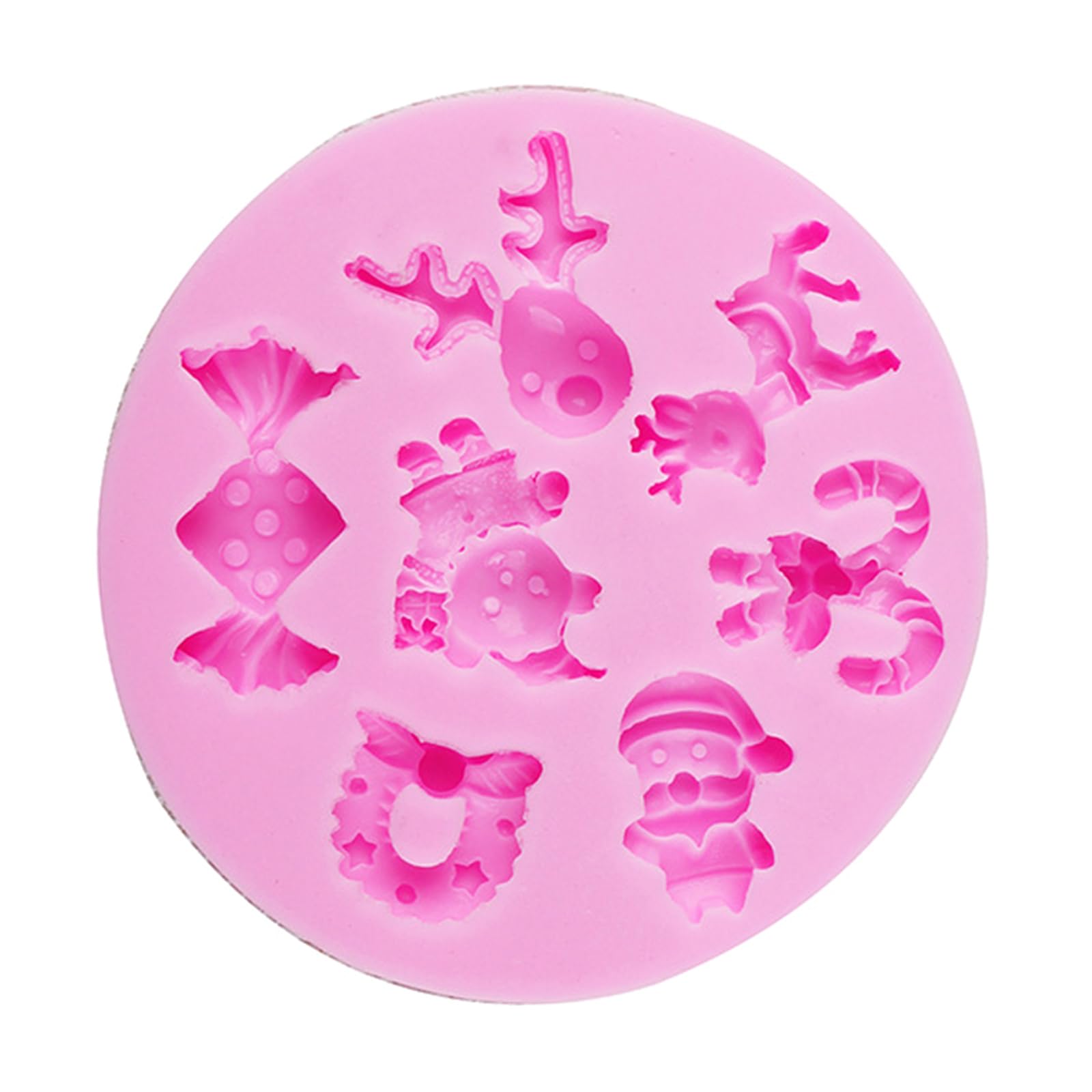 Lerpwige Christmas Santa Silicone Molds Fondant Cake Making Pastries Chocolate Baking Decorating Tool Nonstick Cake Mold Kitchen Baking Supplies