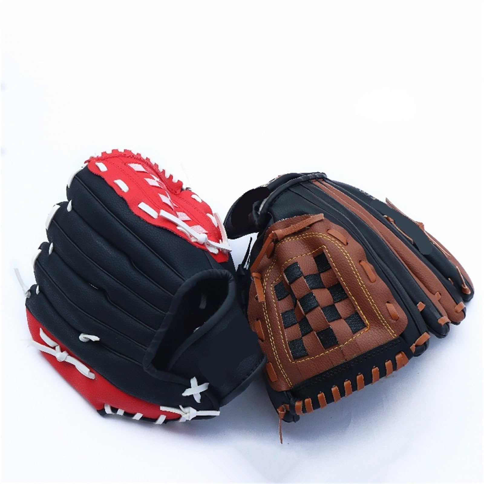 Guante de béisbol Guantes de béisbol Gruesos for Adultos, Guantes Protectores Softball for Receptor, Equipo Protector Mano Deportivo Resistente al Desgaste 12,5 Pulgadas