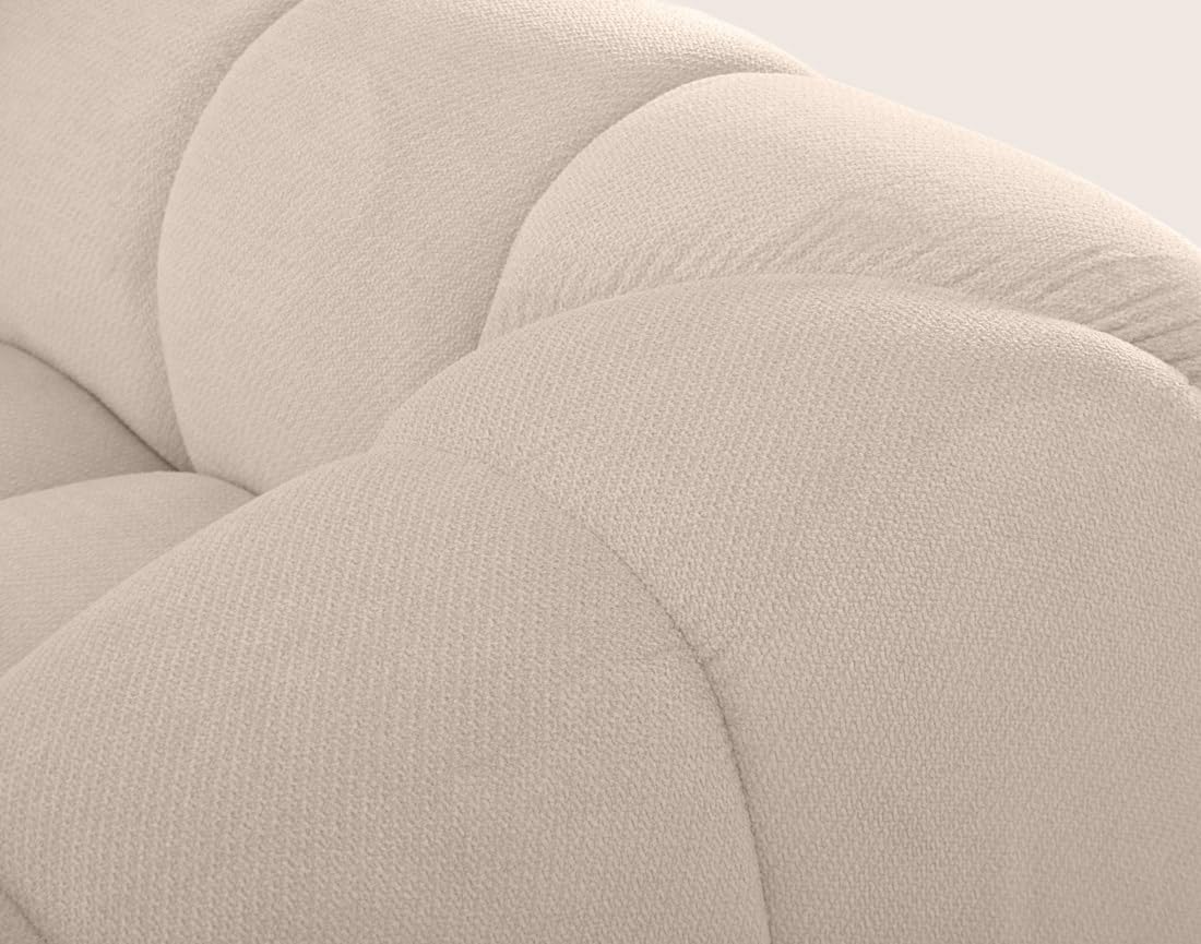 Lisa Design Ava - canapé 3 Places Bubble en Velours texturé