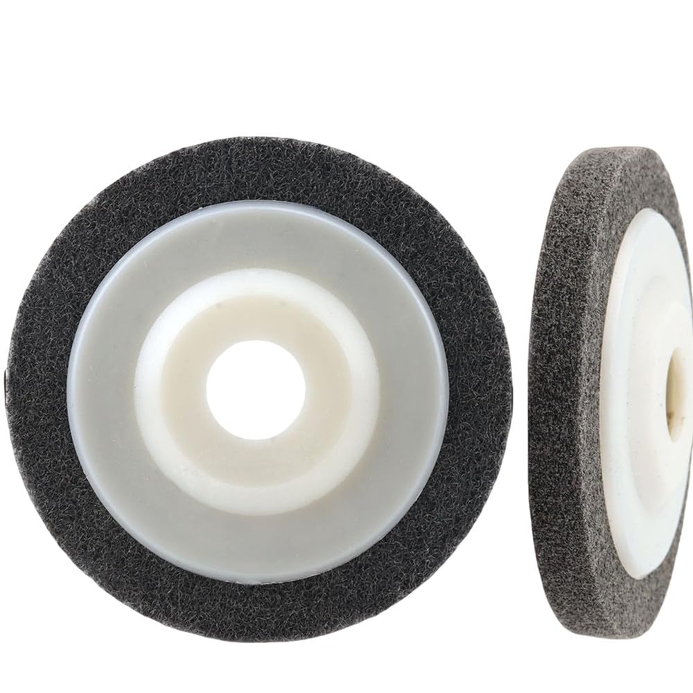 Disque abrasif non tissé en fibre de nylon 4/4,5/5 pouces pour meuleuse d'angle, métal, travail du bois, nettoyage, tampon de polissage 2-10, 115 mm, 10 pièces