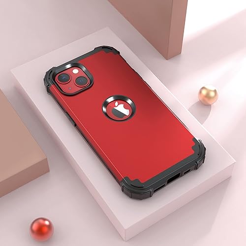 Miniatura 2 de IDweel Funda para iPhone 15 con protector de pantalla de vidrio templado, 3 en 1, a prueba de golpes, delgada, híbrida, resistente, cubierta de