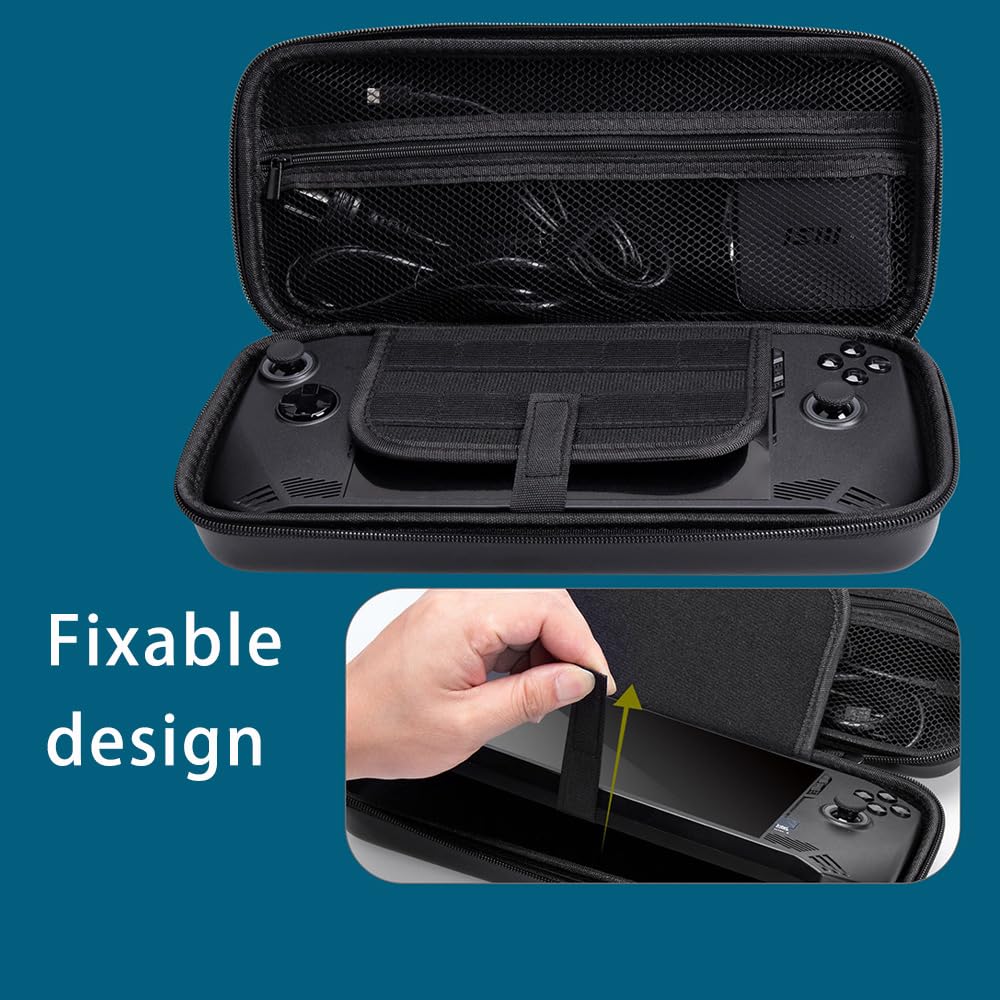 Etui pour MSI Claw, [Antichoc] Dur Etui Protecteur Voyage Case, Portable Stockage Etui pour MSI Claw-Noir