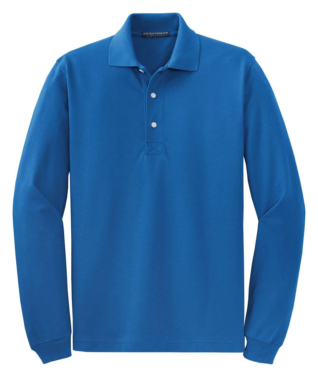 Port AuthorityMen's Breathable Long Sleeve Polo Shirt