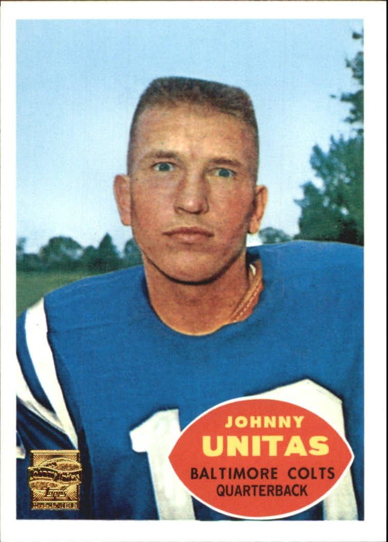 2000 Topps Unitas Reprints Football Card #R4 Johnny Unitas