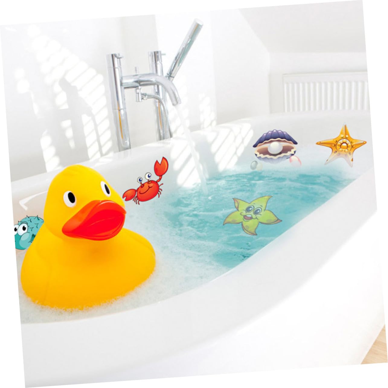 DECHOUS 2 Juegos baño Pegatinas Antideslizantes Etiqueta Adhesiva de Animales Cinta de Seguridad para escaleras Cinta Antideslizante Animales Pegatinas calcomanías de baño