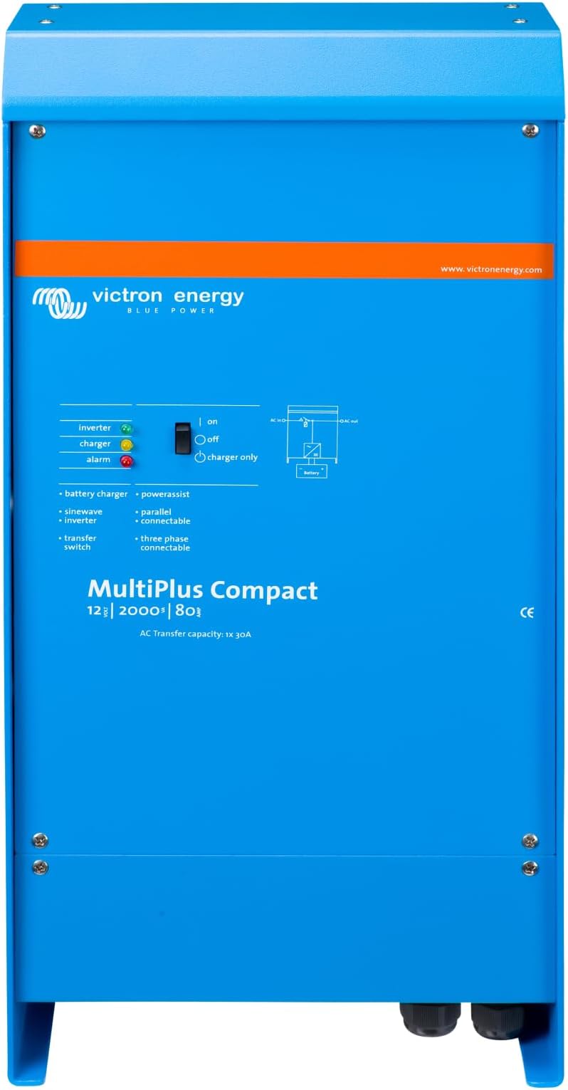 Victron Energy MultiPlus Compact 120V AC Inverter/Charger 2000VA 12V 80A
