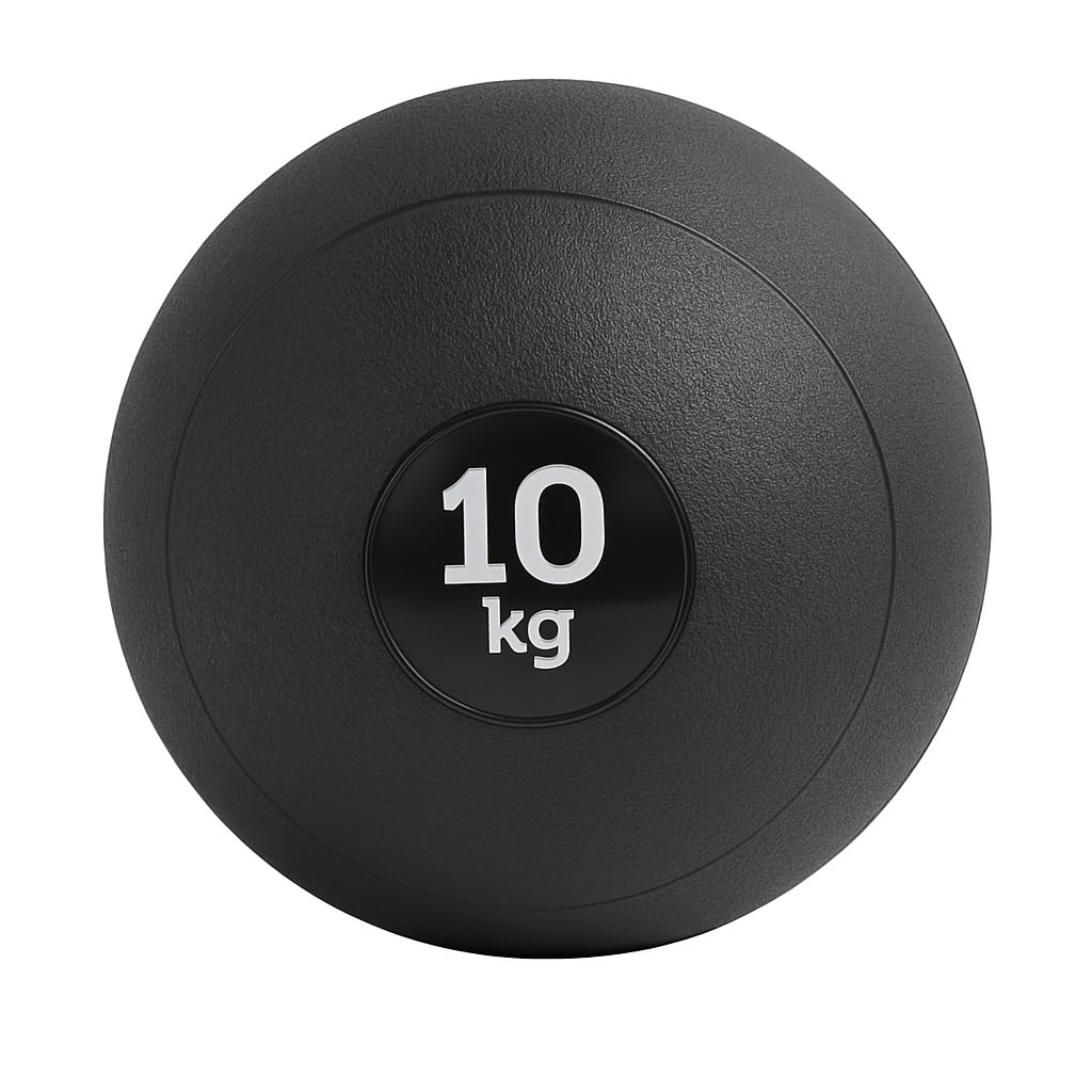 Slam Ball 4 – 10 kg – Palla medica non rimbalzante ponderata per allenamento della forza, crossfit, cardio e palestra a casa – FLG palla da ginnastica in gomma resistente per uomini e donne