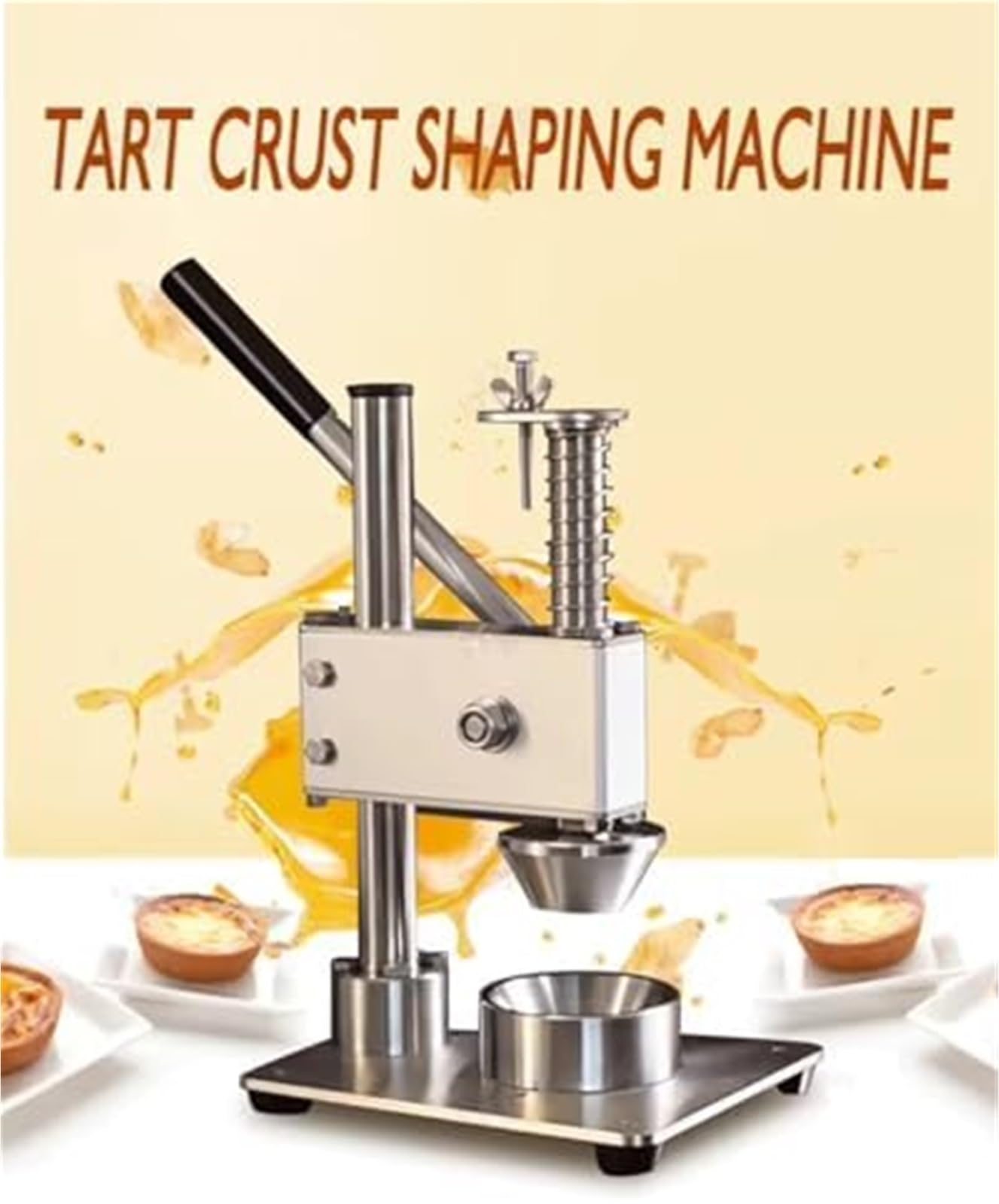 Pressa per crostate di uova, in acciaio inox per uso alimentare, per pasticcerie e dessert fatti in casa, perfetta per gli appassionati di cottura