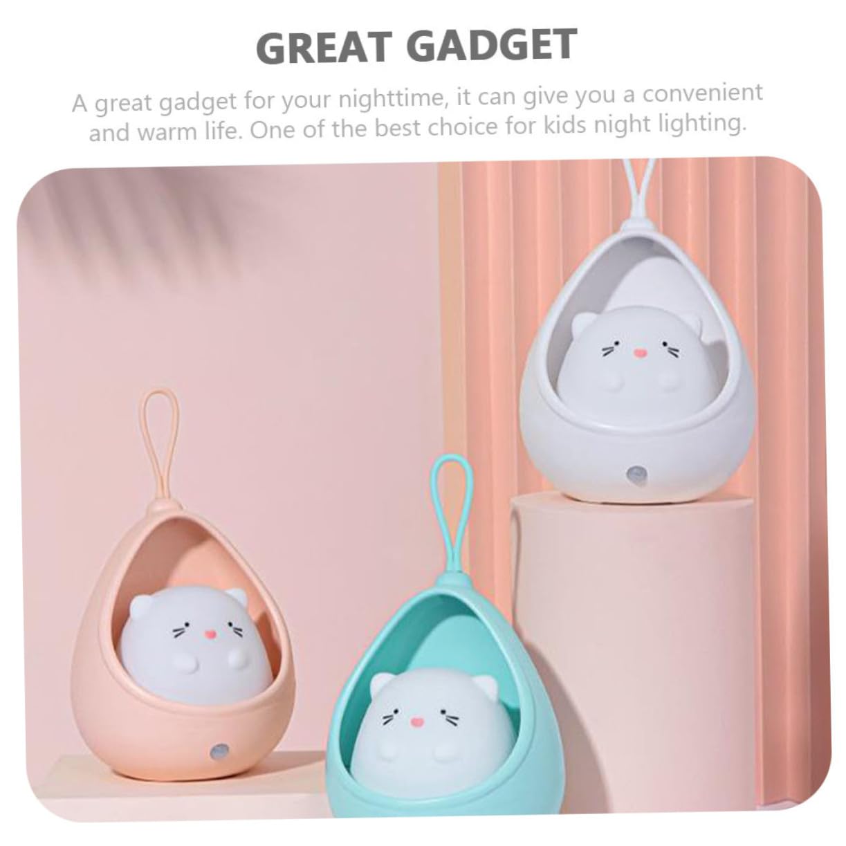 Uonlytech LED Nachtlicht mit Bewegungsmelder USB Aufladbar für Kinderzimmer