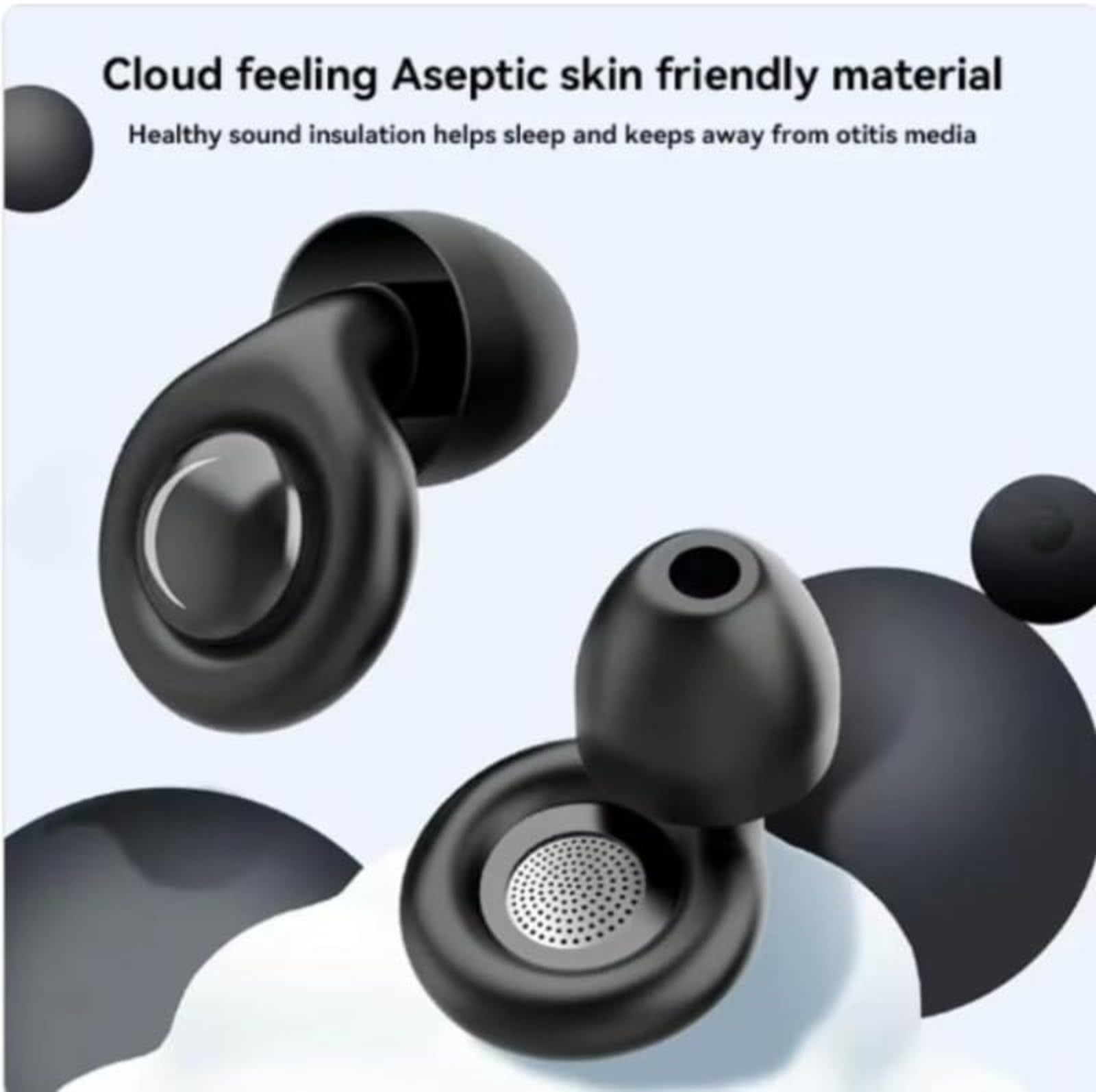 Tappi per le orecchie a doppio silicone per riduzione del rumore, isolamento acustico al 99%, profondità di riduzione del rumore 32 dB, filtri dual-core, per sonno profondo e protezione dell'udito